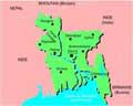 Векторная картинка Физическая карта Бангладеша