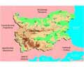 Векторная картинка Физическая карта Болгарии