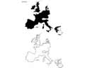 Векторная картинка Европа