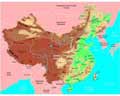 Векторная картинка Физическая карта Китая