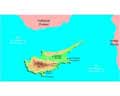 Векторная картинка Физическая карта Кипра