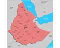 Векторная картинка Административная карта Эфиопии