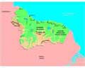 Векторная картинка Физическая карта Гуаны