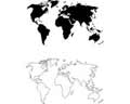 Векторная картинка Карта мира