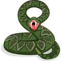 Векторная картинка змея #5