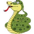 Векторная картинка змея #6