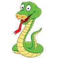 Векторная картинка змея #7