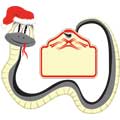 Векторная картинка змея #13