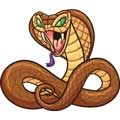 Векторная картинка змея #24