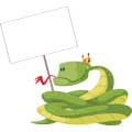Векторная картинка змея #45