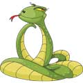 Векторная картинка змея #50
