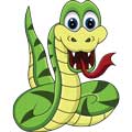 Векторная картинка змея #51