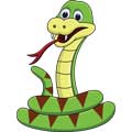 Векторная картинка змея #53