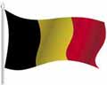 Векторная картинка Развевающийся флаг Бельгии
