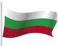 Векторная картинка Развевающийся флаг Болгарии