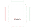Векторная картинка Векторный раскрой (высечка) коробочки 00932