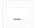 Векторная картинка Векторный раскрой (высечка) коробочки 00933