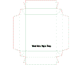 Векторная картинка Векторный раскрой (высечка) коробочки 00934