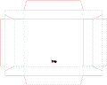 Векторный клипарт Векторный раскрой (высечка) коробочки 00937