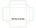 Векторная картинка Векторный раскрой (высечка) коробочки 00939