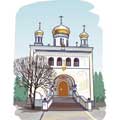 Векторная картинка Покровский храм