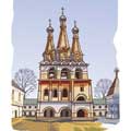 Векторная картинка Александро-Свирский монастырь