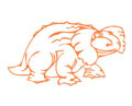 Векторная картинка "Динозавр" #2
