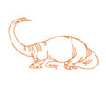 Векторная картинка "Динозавр" #10