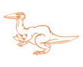 Векторный клипарт "Динозавр" #23
