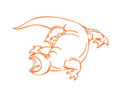 Векторная картинка "Динозавр" #28