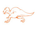 Векторная картинка "Динозавр" #49