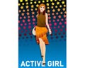 Векторная картинка Active Girl №4