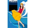 Векторная картинка Active Girl №42