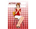 Векторная картинка Active Girl №50