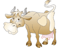 Векторная картинка Корова №2