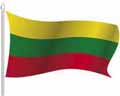 Векторная картинка Развевающийся флаг Литвы