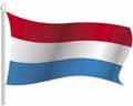 Векторная картинка Развевающийся флаг Люксембурга