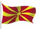 Векторная картинка Развевающийся флаг Македонии