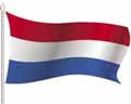 Векторная картинка Развевающийся флаг Нидерланд