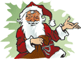 Векторная картинка Санта Клаус №8