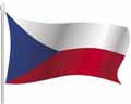 Векторная картинка Развевающийся флаг Чехии